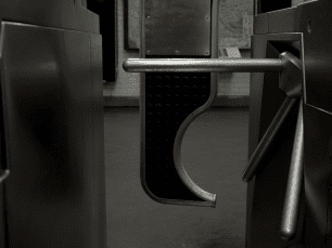 Un tourniquet du métro parisien