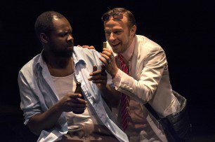 Pitcho Womba Konga et Jeremias Nussbaum dans "Terre Noire" de Stefano Massini, Mise en scène Irina Brook pour le Theatre National de Nice