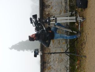 Chéf operateur François Chambe sur le tournage du court-métrage "Le bon soir" © Mias Media